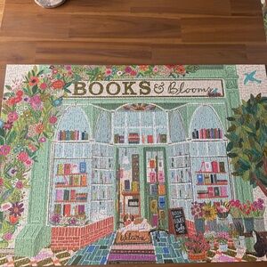 Books & Blooms Jigsaw Puzzle - 1000 pieces